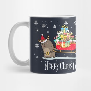 Cool Santa reindeer - Happy Christmas and a happy new year! - Available in stickers, clothing, etc Mug
